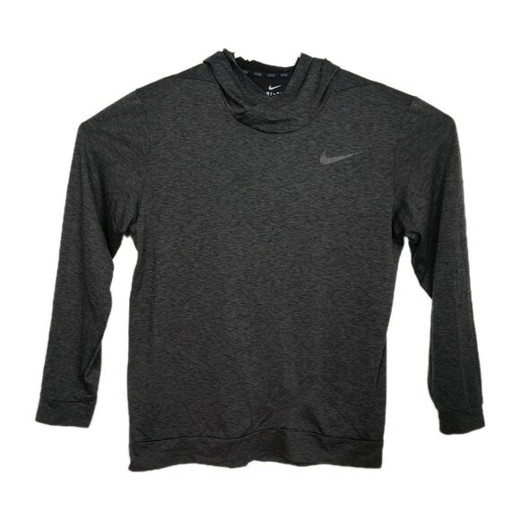 Nike Other - Nike Dri-Fit Light Hoodie Sweatshirt Men's L Charcoal Gray Hooded Long Sleeves